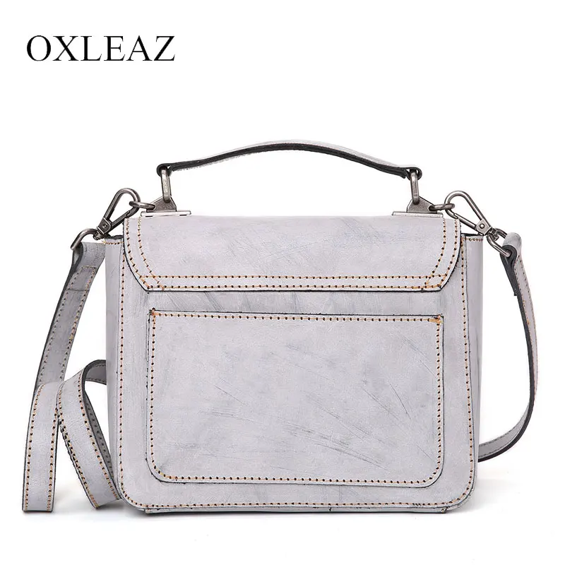 OXLEAZ الفاخرة 2019 صغيرة حقائب الإناث أعلى-مقبض اليد حقيبة كتف حقائب جلدية حقيقية للنساء حقائب موهير كويرو genuino
