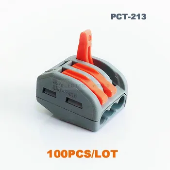 

Cable terminals block Wire Connectors plug-in electrical connector PCT-213 cable connector new type Link waterproof connector