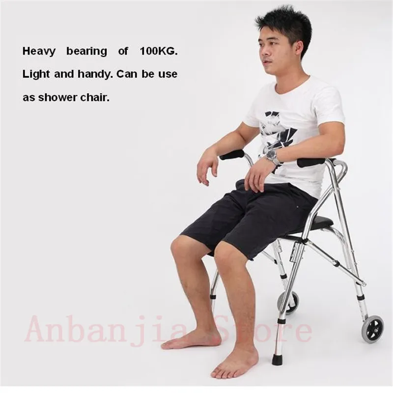 drive handicap standing lightweight rollator walker with seat  (10)
