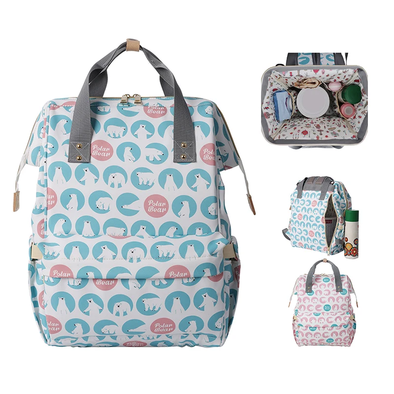 

Cartoon Bear Mummy Diaper Bag Portable Mother Travel Backpacks Maternity Zipper Handbags Baby Stroller Nappy Nursing Bag Care