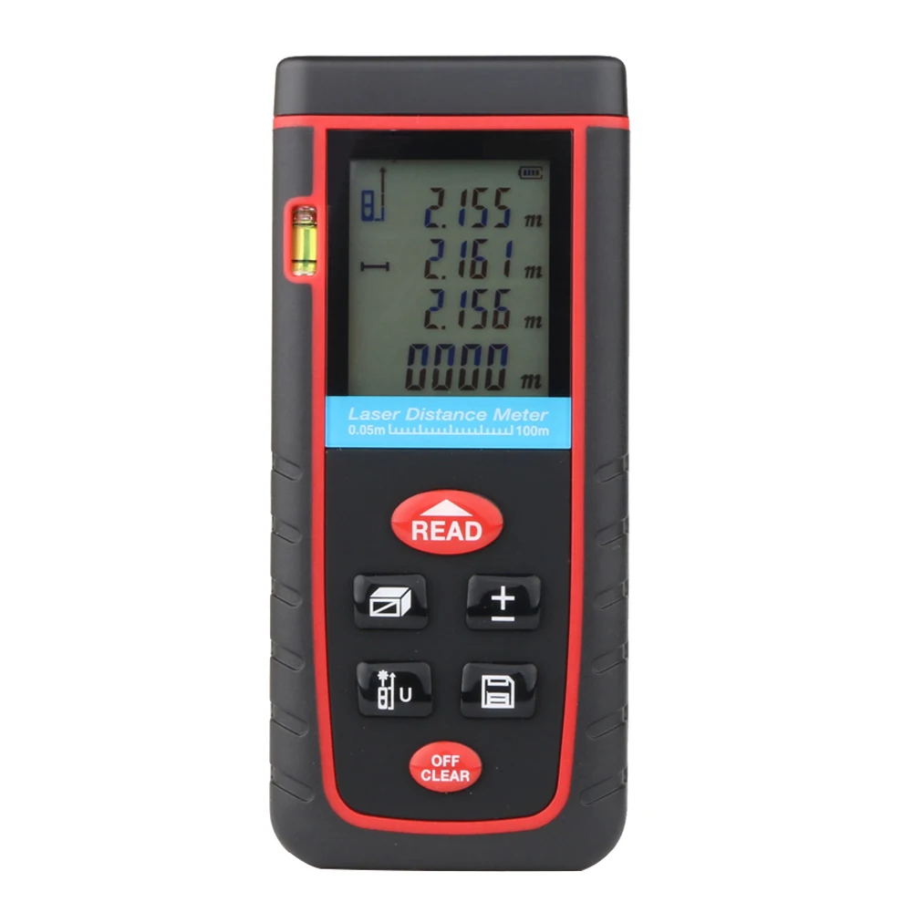 

0.05 to 100m Laser Distance Meter Handheld Large LCD Digital Laser Distance Meter Range Finder Measure Diastimeter