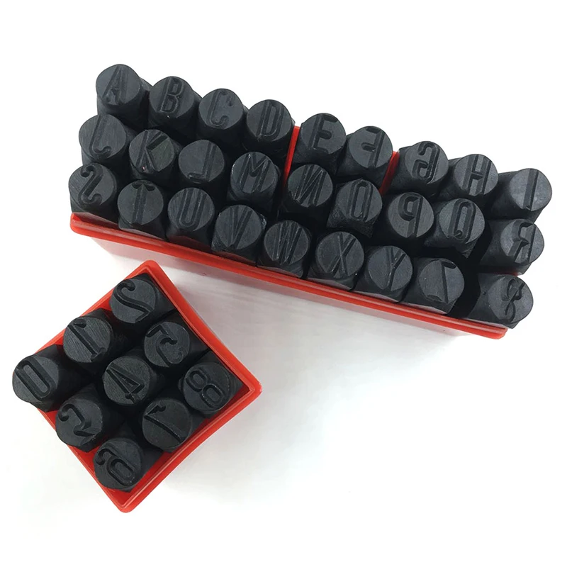 Leather Alphanumeric Seal Tool Work Saddle Making Tool Engraving Leather Craft Stamp Stamping Solid Metal Printing