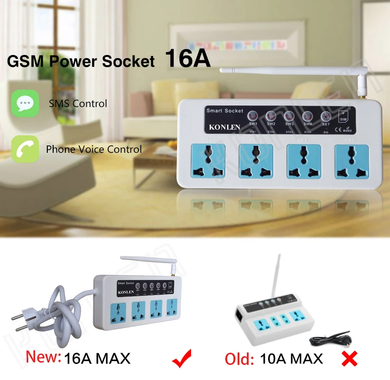 GSM 4 Power Socket 16A