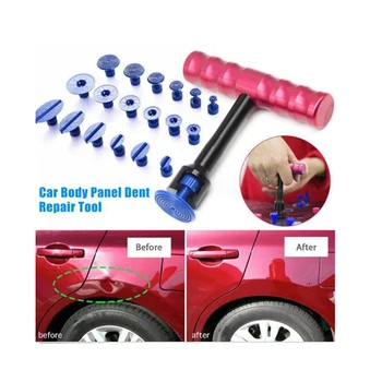 

Car Paintless Dent Repair Hail Removal Kit PDR Tool with 18 Pulling Tabs for Auto Body Repair Too Slide Hammer Dent Puller Kit