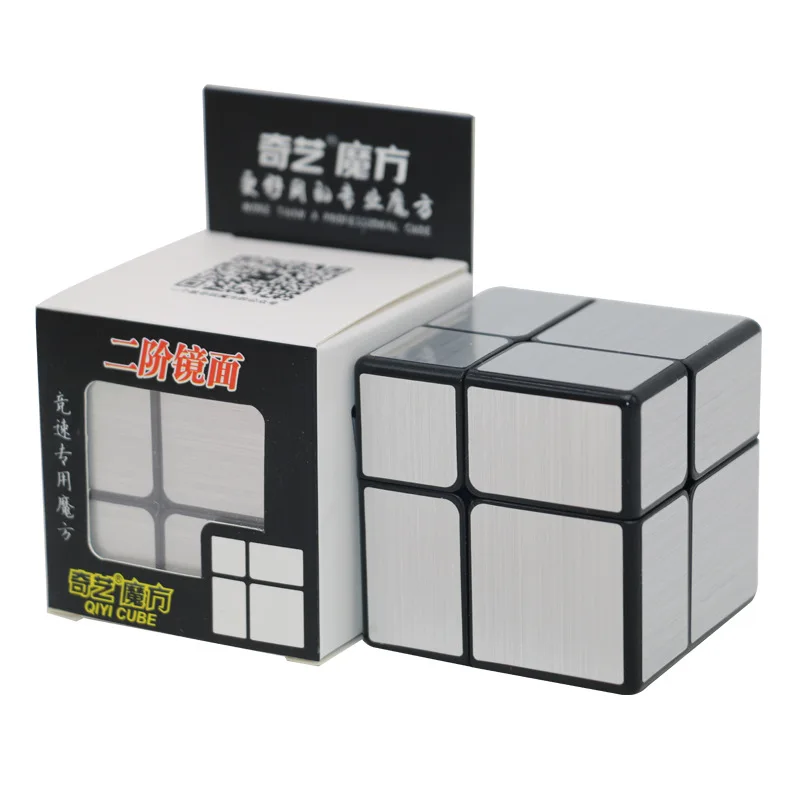 QIYI гладкий зеркальный 2x2x2 магический куб скоростной пазл 2x2 Обучающие игрушки