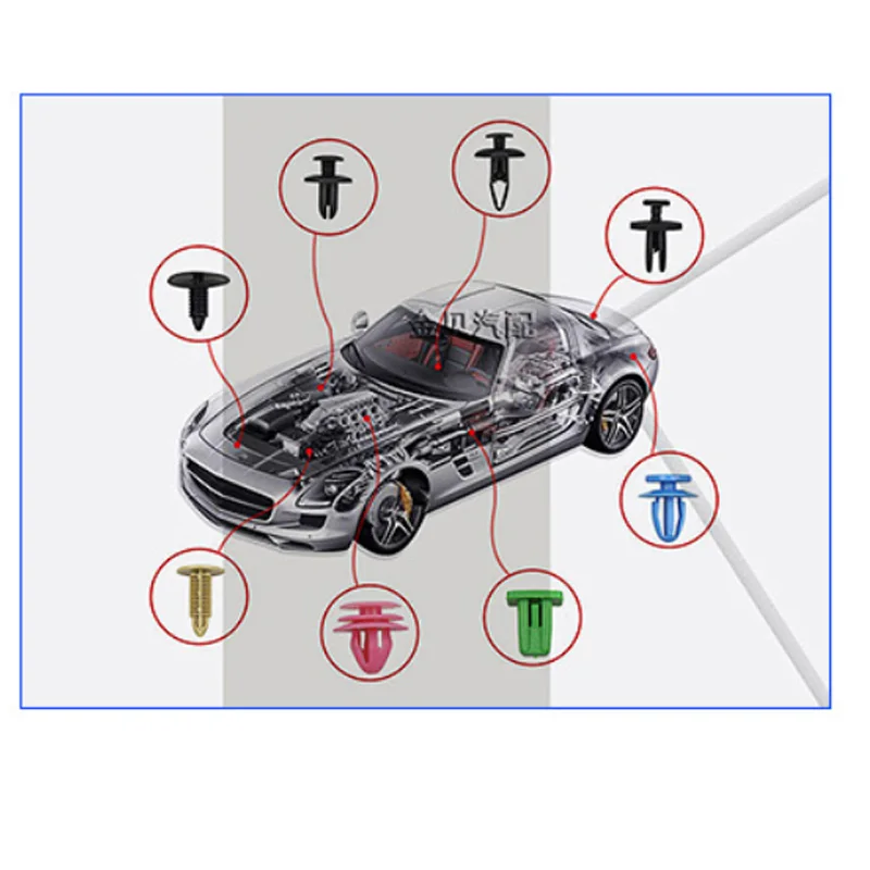 415 шт., автомобильные зажимы, автомобильный фиксатор для кузова, ассортимент, зажимы, крепеж для отделки автомобиля, зажимы, задняя дверь, ручка, стержень, зажим, нажимные заклепки, пластик