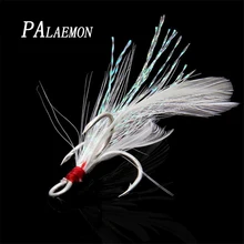 PALAEMON 20 шт./лот тройные Крючки Три рыболовные крючки перья приманка антикоррозионная Рыболовная Снасть 1#2#4#6#8#10