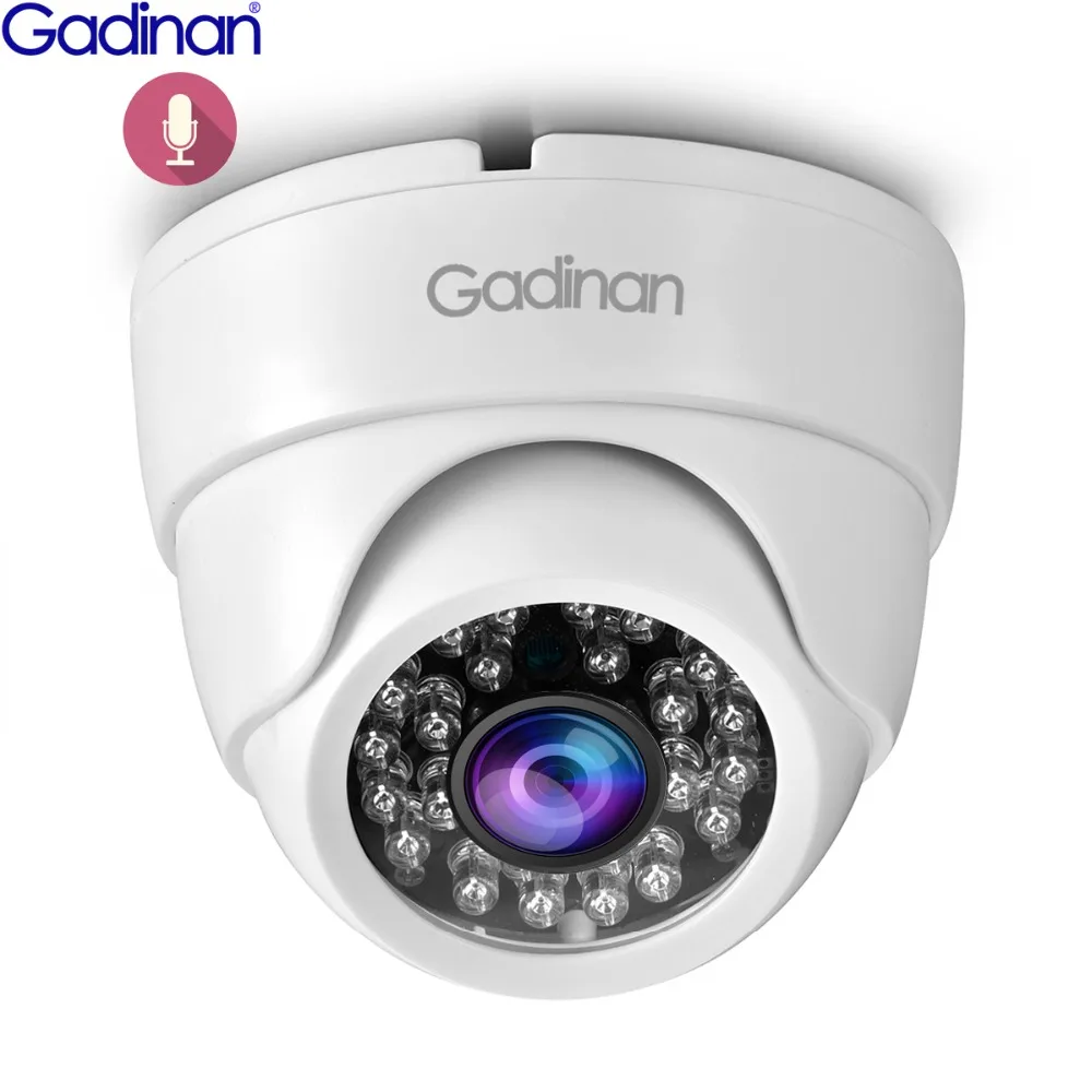 Gadinan IP купольная камера 3MP 2304x1296 1080P H.265 Крытый 2 8 мм широкий угол инфракрасного