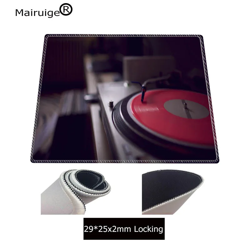 Mairuige DJ музыка 18x22 см 20x25 см 25x29 см заказной высокоскоростной винтажный Стильный коврик для мыши игровой прямоугольник замок край коврик для мыши