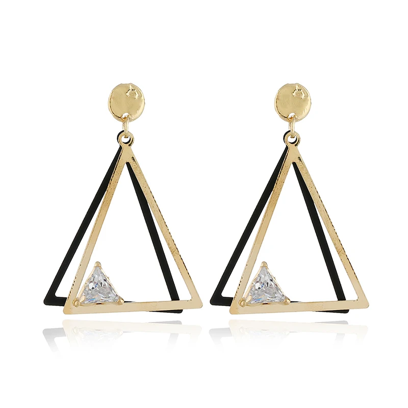 

Exaggerated Triangle Earrings Original Character Metal eardrop