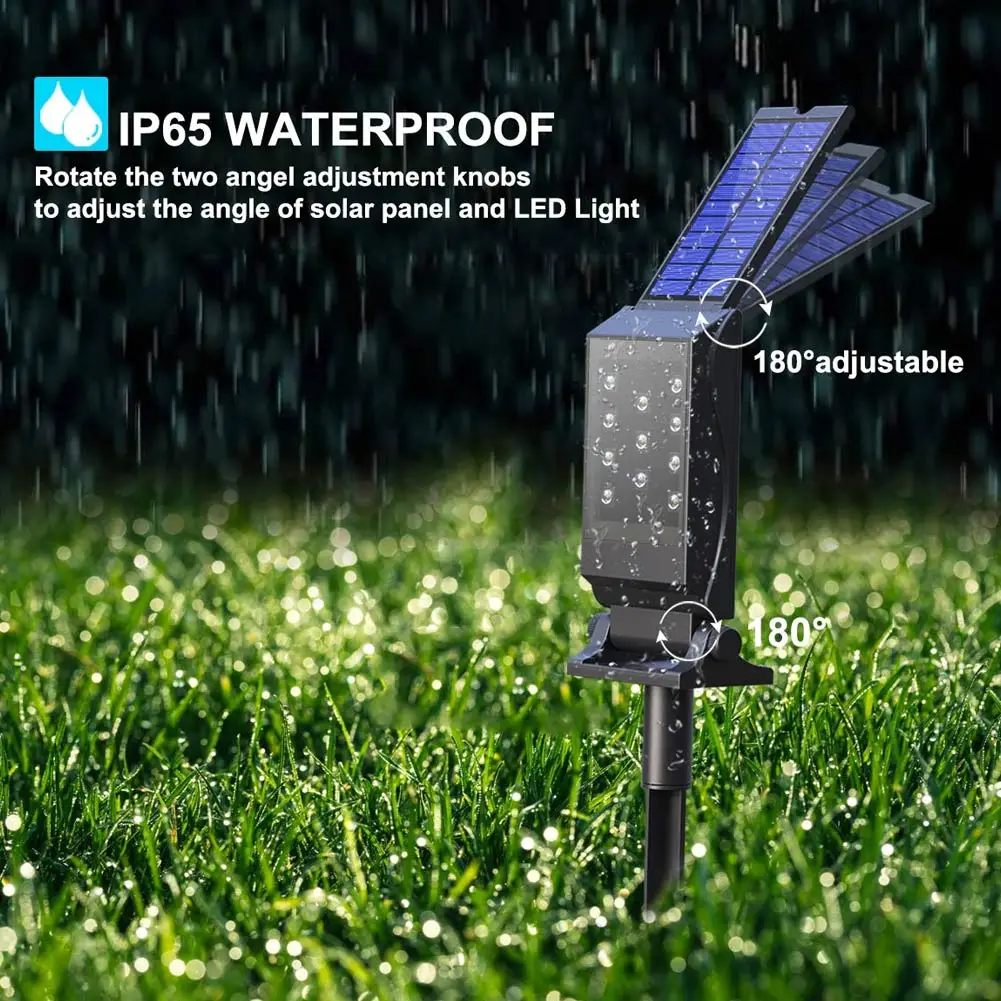 

Solar Spotlight 11 LED Bulbs Waterproof Solar Landscape Light Outdoor for Patio Pool Yard Driveway #2