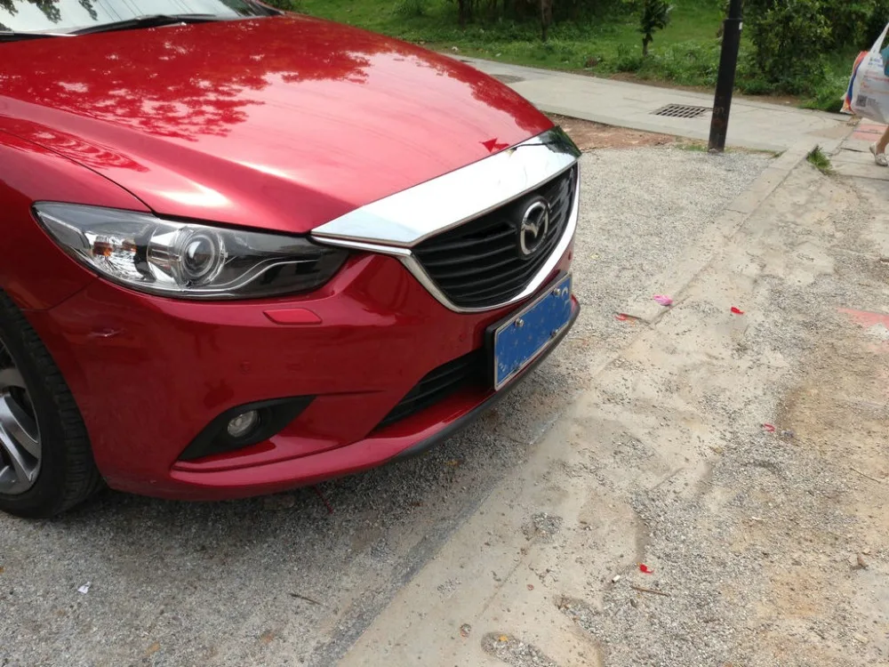 

Car front grille trim auto grille decoration cover for Mazda 6 atenza 2014 2015,ABS chrome