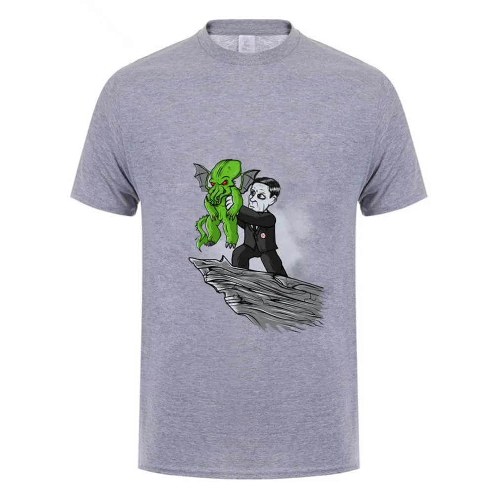 

Cthulhu T-Shirt The Demon King Youth Slim Fit Short Sleeve T shirt Summer Wholesale Men Cotton Men's Shirts