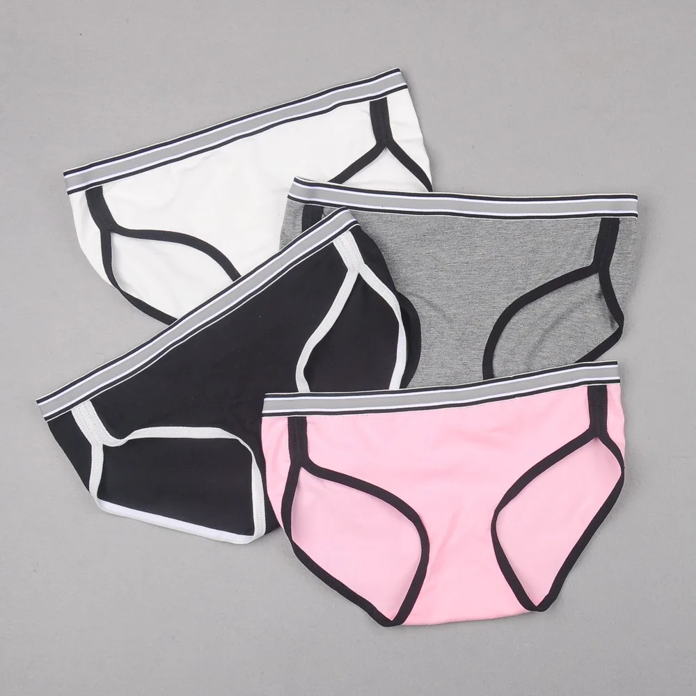 Buy 4pcs/lot New Cotton Briefs Underwear Women Panties Cute Lovely Girls Under