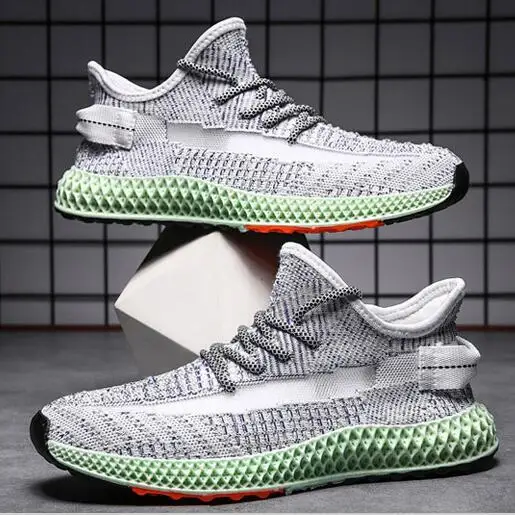 

2019 spring and autumn new flying woven mesh men's shoes summer breathable non-slip sneakers casual shoes trend shoes