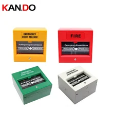 Переключатель аварийное разблокирование дверей Кнопка открытия входной двери Стекло сигнализация обрыва провода и пуговицы для доступа к двери Управление красный цвет: желтый, белый зеленый