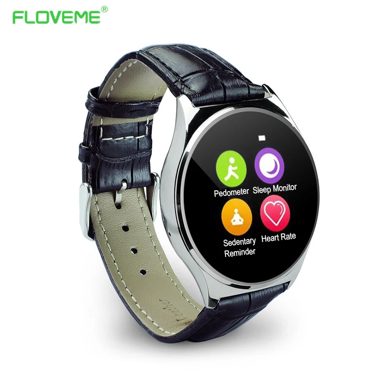 FLOVEME K7 Smart Watch Bluetooth font b SmartWatch b font SIM Card Wristwatch Fitness Tracker Clock