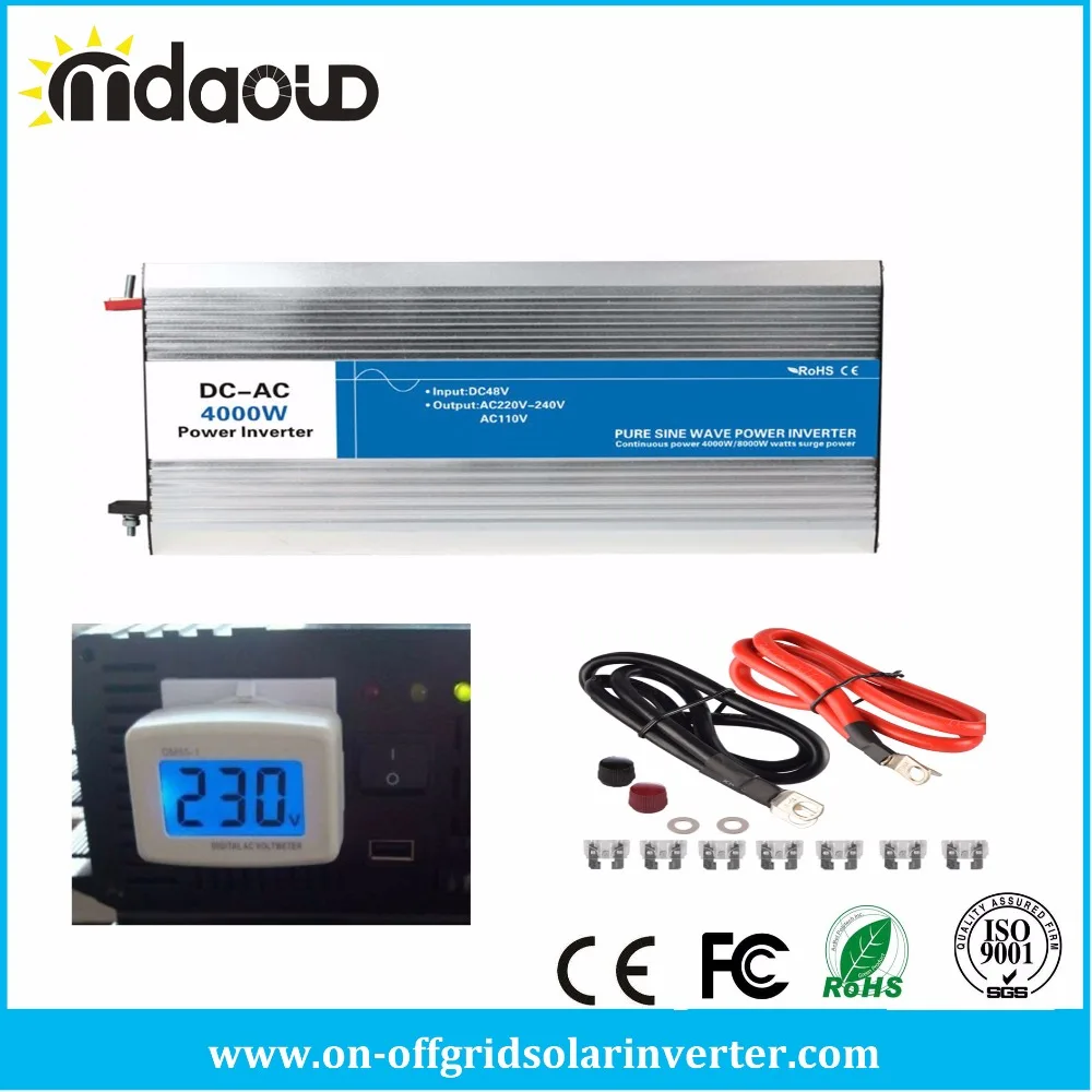 4000W/12VDC/220VAC PURE SINE WAVE POWER INVERTER/PEAKING 8000W /CABLES