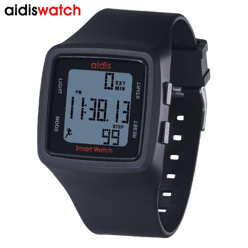 

Fashion ladies sports pedometer digital watch waterproof LED student watch multi-function children outdoor watch reloj muje