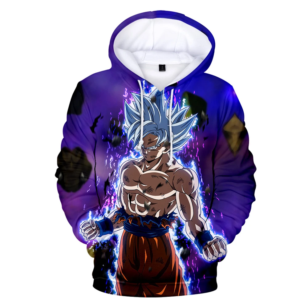 Новейшая Аниме Толстовка для мужчин/женщин 3D мяч Z Dbz Сон Гоку карманные толстовки