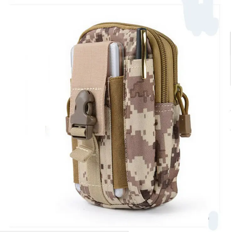 Тактическая Сумка Molle, поясная сумка, сумка для путешествий, военная поясная сумка, карман для телефона, сумка для денег, новинка - Цвет: Коричневый