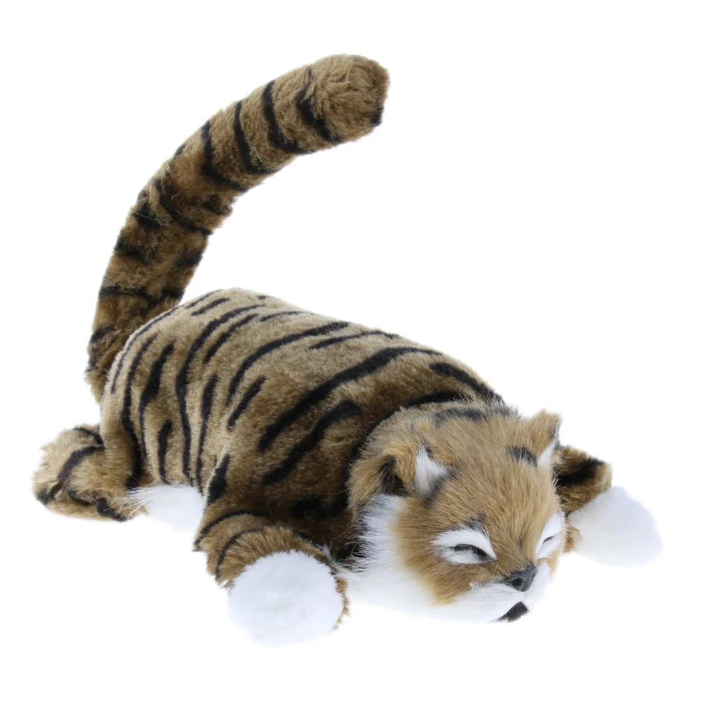 Naughty Rolling & wagging Tail Cat Electronic Pet Soft Plush Stuffed Animal Kids Baby Toys Home Decor