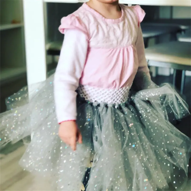 25Yards Baby Shower Glitter Sequin Tulle Roll Fabric Spool Tutu Party Birthday Gift Wedding Decoration Favors Event Supplies