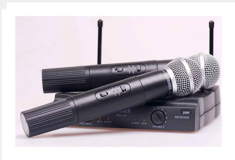 Finlemho микрофон для караоке Беспроводной, динамический домашнюю студию Запись беспроводные обрабатываются микрофон PGX-58 для DJ Динамик конференции