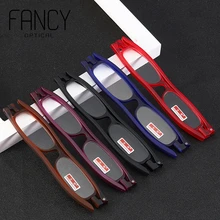 360 градусов очки для чтения патент США, мини складной карманный считыватель, складной светильник+ 1,0 до+ 4,0 дальнозоркости очки с G