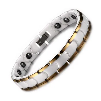

Relationship Bracelet for Women Ceramic Medical Alert Bracelet with Magnet Healthy Hand Chain