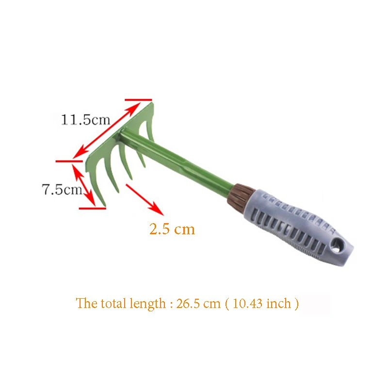 Новое прибытие пять Грабельные зубцы садовый инструмент противоскользящая резиновая ручка для сада/цветов/травы садовые инструменты