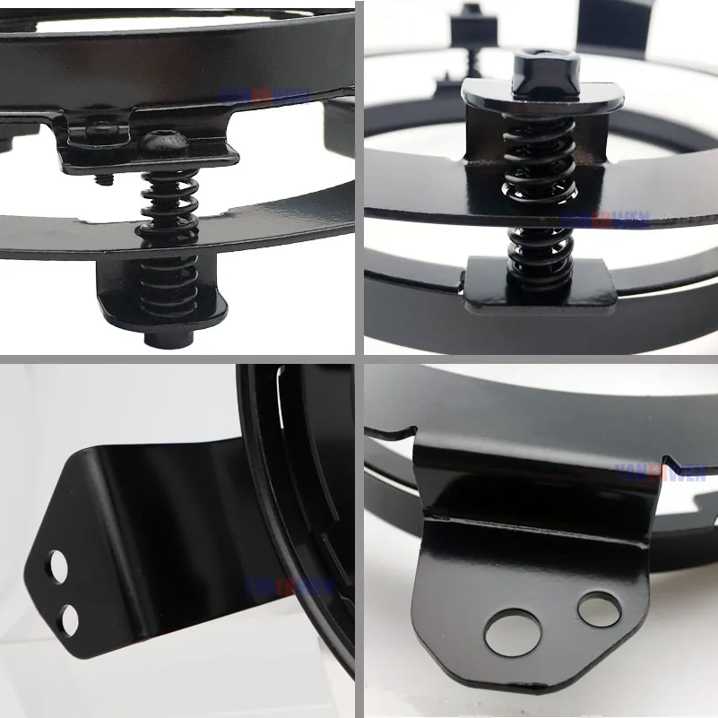  Headlight Mounting Brackets For 2018 2019 Jeep Wrangler JL 7 Inch LED Headlight Mounting Brackets S - 33047926856