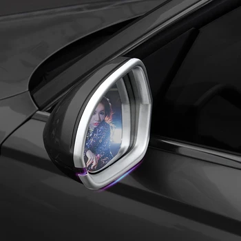 

2x Chrome Door Rearview Mirror Decorator Frame Cover Trim For Audi A6 C7 12-2017