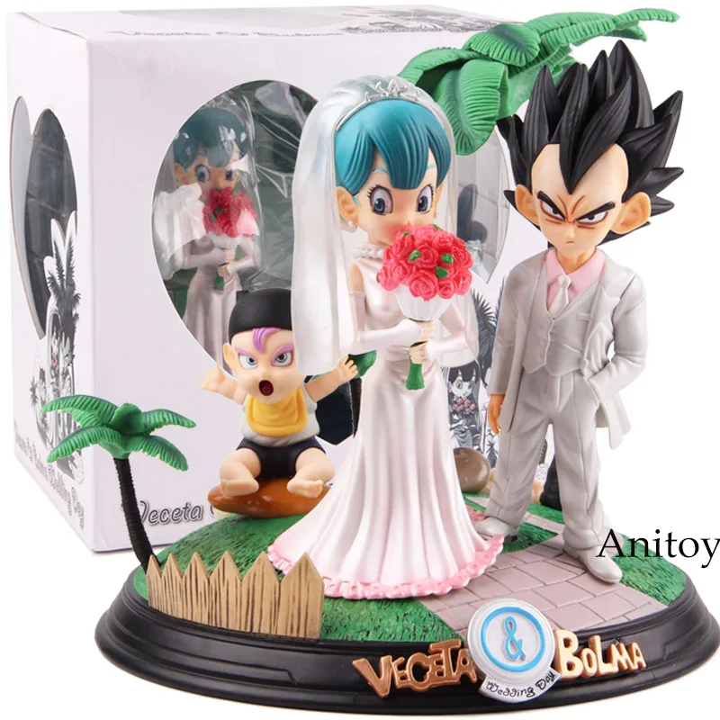 

Dragon Ball Vegeta & Bulma Wedding Day PVC Anime Dragon Ball Figure Set Statue Figure Collectible Model Toy