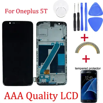 

Original For Oneplus 5T Replacement LCD Display+Touch Screen Digitizer assembly replacement for oneplus 5T Free Tools Repair kit