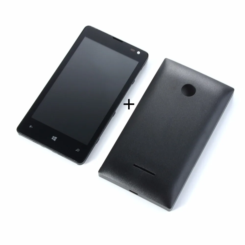 

Original For Nokia 435 532 N435 N532 LCD Display Touch Screen Digitizer(lcd+touch screen+frame+battery back cover)