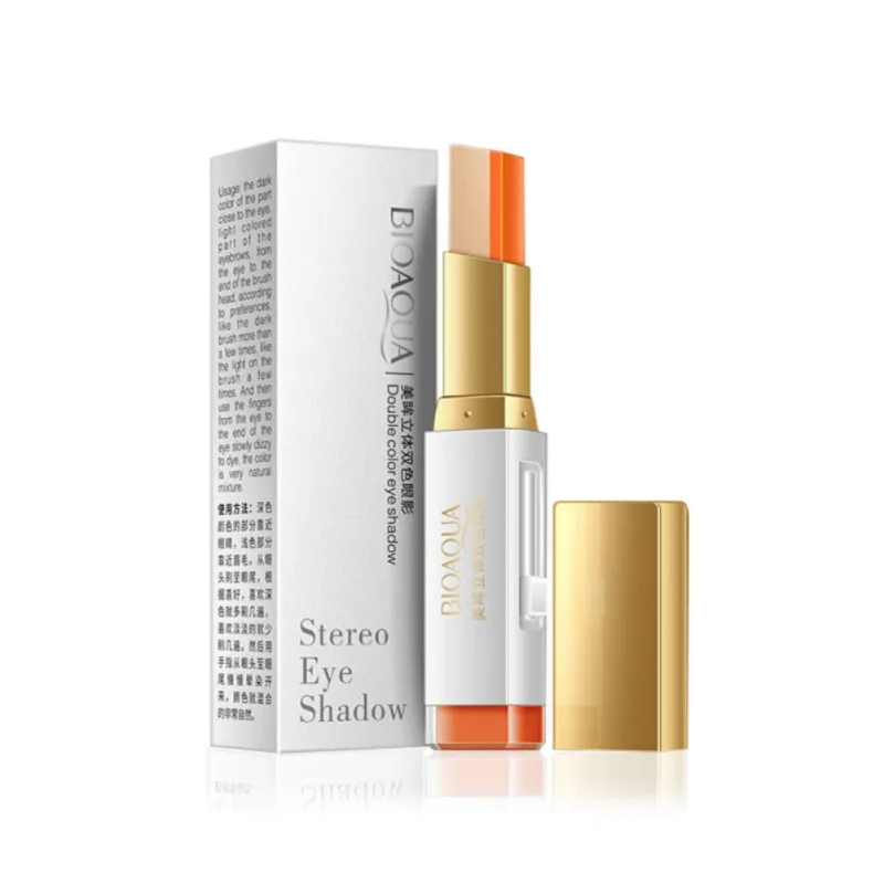 

Portable Eye Shadow Stick Double Color Stain Eyeshadow Cream Matte Natural WaterproofEyes Makeup Beauty Cosmetics