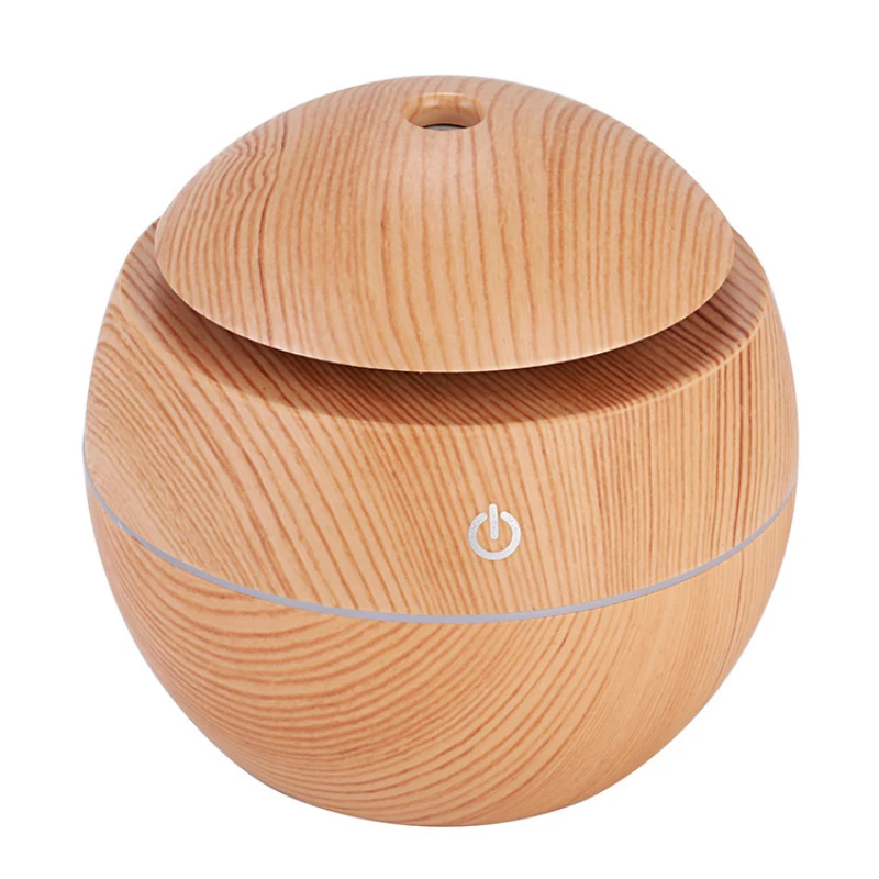 

USB Ultrasonic Air Humidifier Mini Aroma Diffuser Wood Grain LED Night Light Electric Essential Oil Diffuser Air Purifier Mist