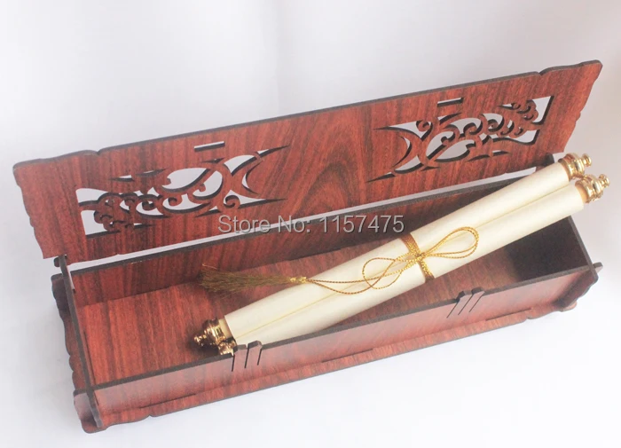 HI2059 - 01 Creative Scroll Invitation with Fancy Wooden Box Made in China.JPG