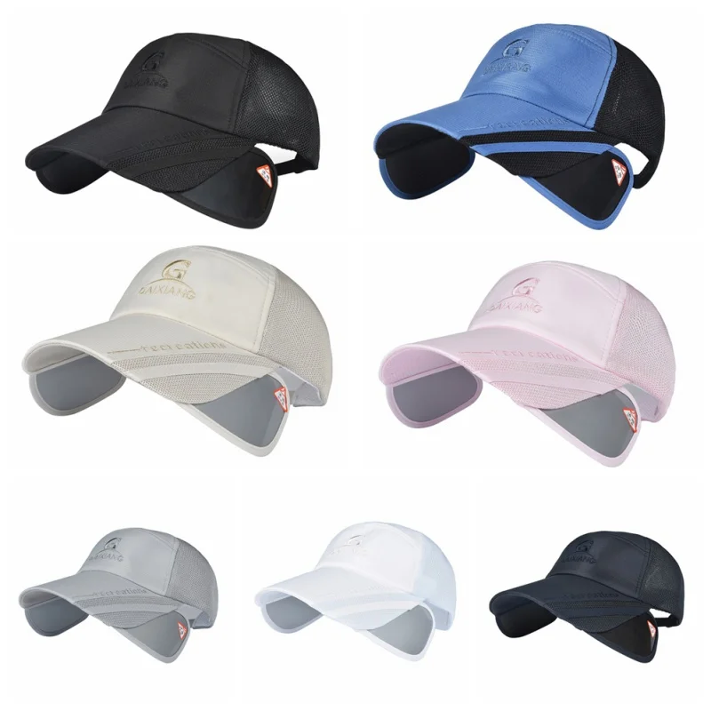 Новая нейтральная Спортивная шляпа летняя Солнцезащитная шляпа Спортивная теннисная сетка быстросохнущая классная коттоновая Кепка