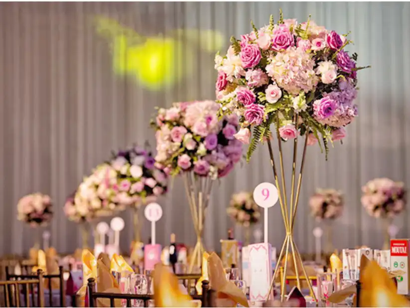 Free Shipping 60cm Tall Gold Metal Flower Vase Flower Stand Table