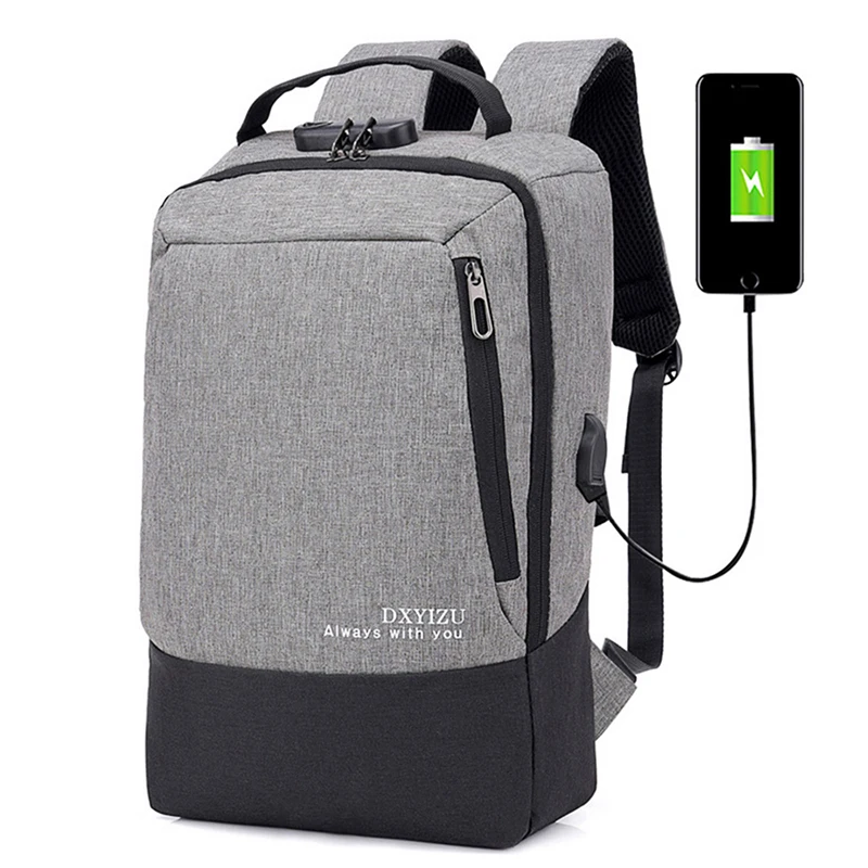 Men Multifunction USB charging Men 15.6/17inch Laptop Backpacks For Teenager Fashion Male Mochila Travel backpack anti thief