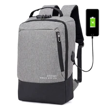 Men Multifunction USB charging Men 15.6/17inch Laptop Backpacks For Teenager Fashion Male Mochila Travel backpack anti thief