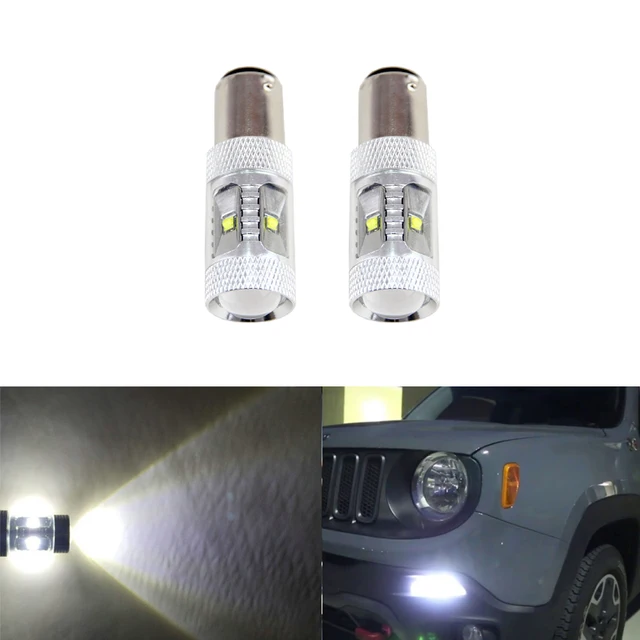 6500K Xenon White Led Daytime Running Lights Replacement Bulbs For Jeep