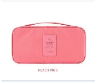 Косметичка-органайзер для женщин и мужчин, повседневная дорожная многофункциональная косметичка для хранения, водонепроницаемая сумка - Цвет: peach pink