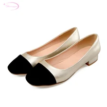 Chainingyee/милые лоферы с квадратным носком для свиданий; удобная женская обувь на плоской подошве без застежки; цвет РОЗОВЫЙ, золотистый, черный