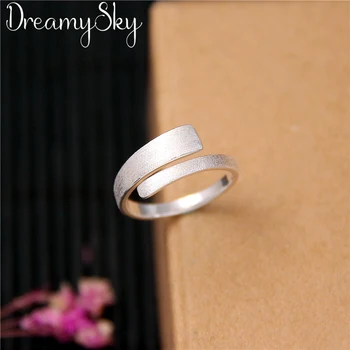 

Romantic Vintage Retro 925 Sterling Silver Big Round Rings For Women Christmas Jewelry Antique Finger Open Rings Anillos