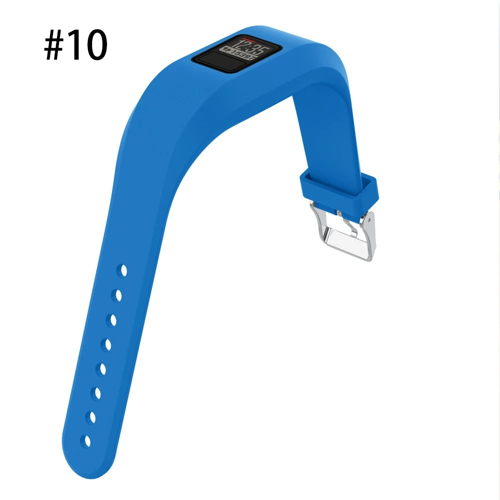 Умный ремешок на запястье для Garmin Vivofit 3 Band Регулируемый смарт-браслет сменный ремешок SmartWatch силиконовый ремешок для браслета - Цвет: Sky blue