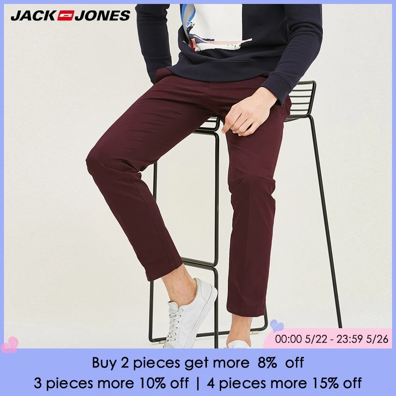 

JackJones Men's Spring Slim Fit Lycra Pants E|217114504