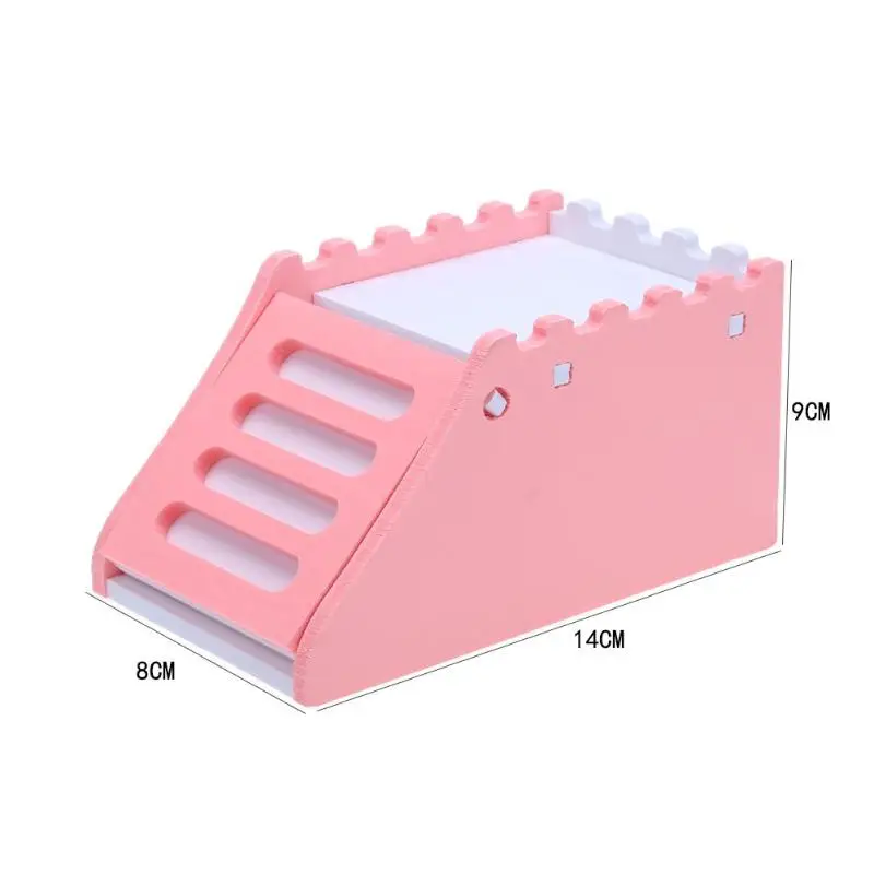 Деревянная лестница хомяка спальный дом Золотой медведь гнездо кровать для маленьких домашних животных шиншилл морская свинка маленькая клетка для животных игрушки